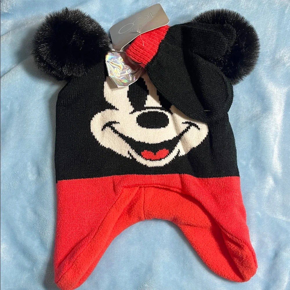Disney's 100th Anniversary Minnie Toddler Pom Poms and Bow Hat and Glove Set